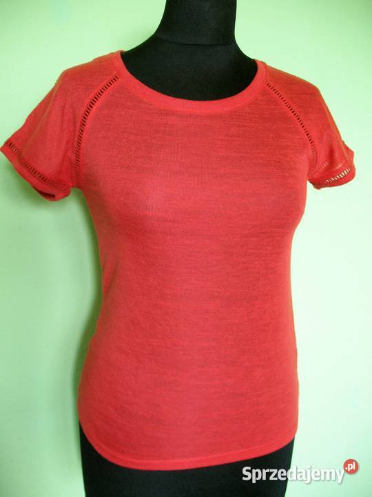 Bluzka makowa dzianina 34 XS biust 78 orsay Siedlce sprzedam