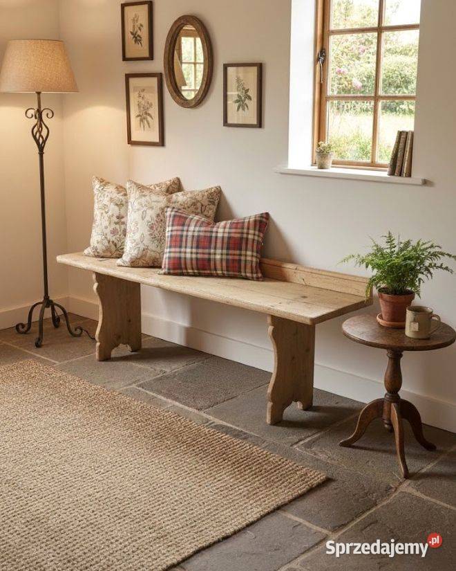 Stara wiejska ławka AntykiMarki Antyki, Sztuka, Kolekcje Marki