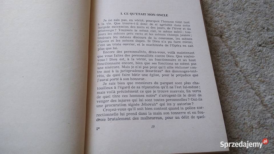 Mon oncle Benjamin Claude Tillier Gdańsk sprzedam