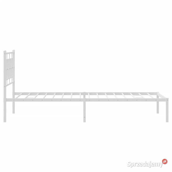 Łóżko Metalowe Białe Rama Łóżka Ze Stelażem sprzedam