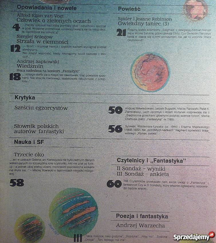 Fantastyka 1986 Nr 12 51 MiesiĘcznik WiedŹmin Warszawa Sprzedajemypl 4413