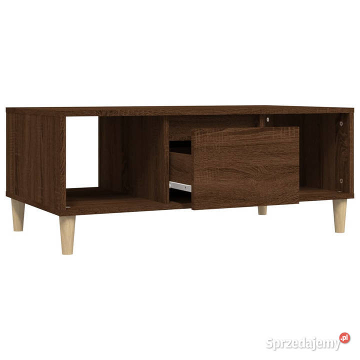 Stolik kawowy brązowy dąb 90x50x365 WM821067 Warszawa