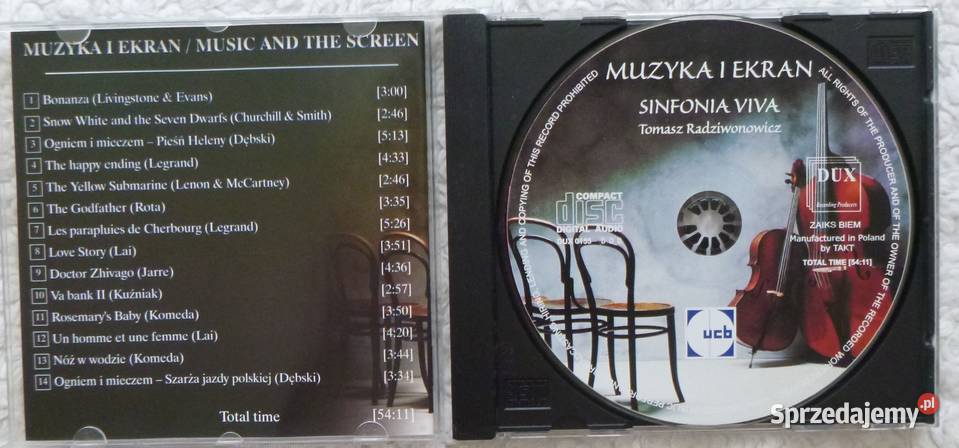 Płyta CD Sinfonia Viva Muzyka i ekran Warszawa