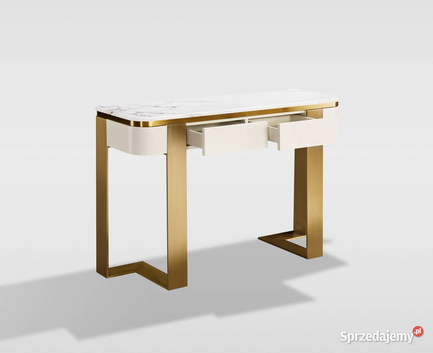 Konsola glamour z marmurem i szufladami Sofia Golkowice sprzedam