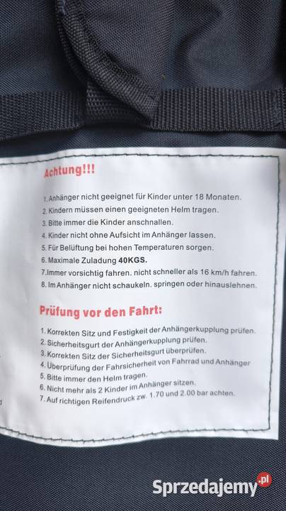 Przyczepka rowerowa DOSKONAŁA AMORTYZACJA