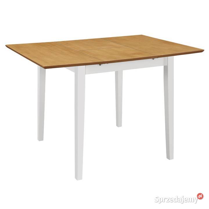 vidaXL Rozsuwany stół jadalniany, biały, 247625