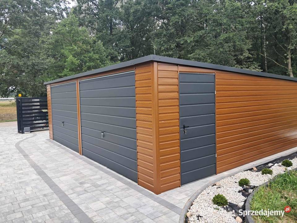 Garaż blaszany 7x5 Wzmocniony profilami Bydgoszcz