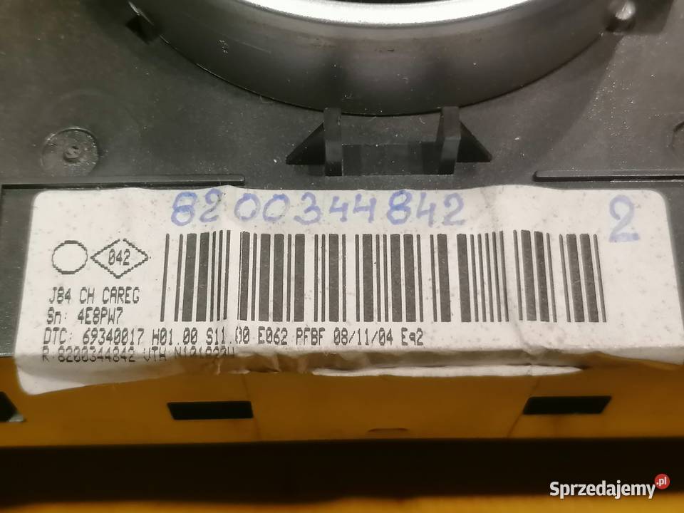 panel klimatyzacji nawiewu Renault Megane 2 osobowe