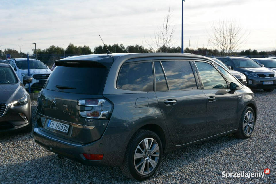 Citroen C4 Grand Picasso Exclusive Navi półskóry podgrzewane fotele mazowieckie Ostrów Mazowiecka