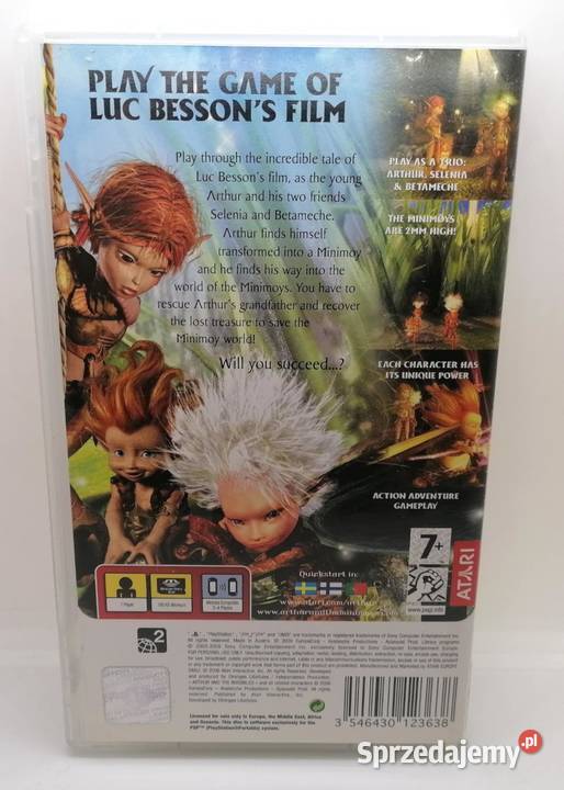 Gra na PSP Arthur and the Invisibles Gry na konsole Elbląg sprzedam