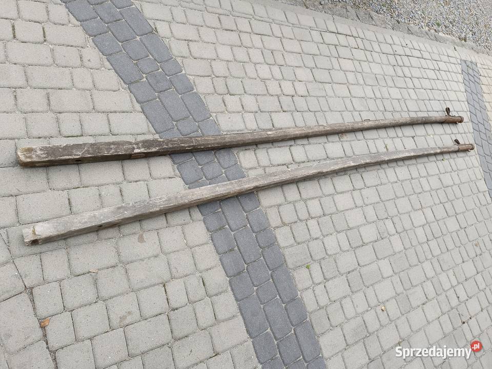 2x zabytkowy dyszel do wozu konnego 36 m okucie Przeworsk sprzedam