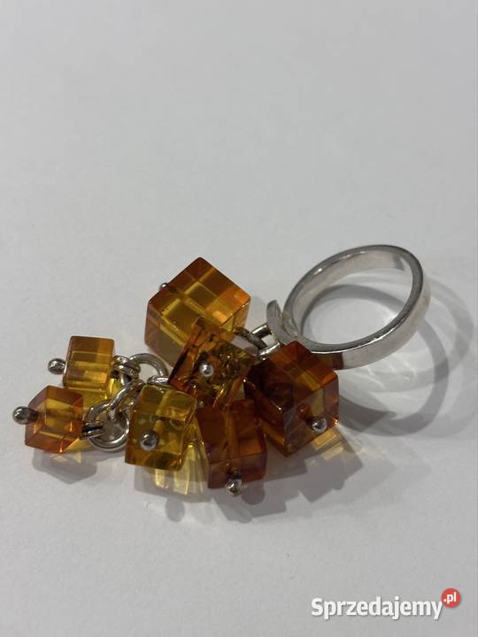 Pierścionek Ice Cubes Ambermoda Bydgoszcz