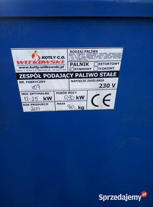 Przystawkapodajnik na ekogroszek do pieców CO Gołańcz
