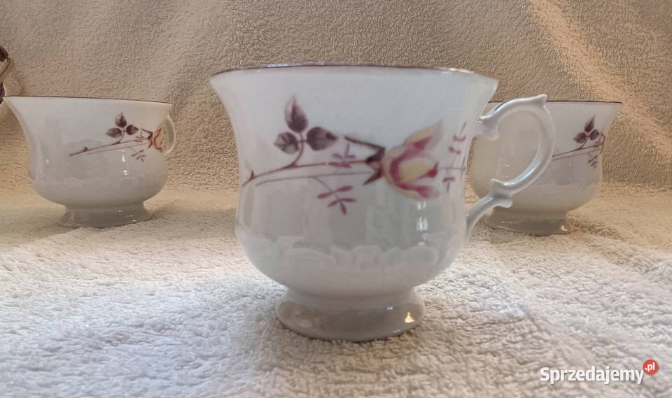 Ćmielów Serwis do kawy herbaty Filiżanki Brwinów