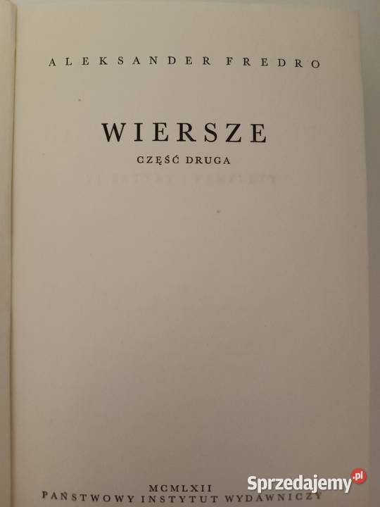 Fredro Aleksander Pisma wszystkie Tom 12 PIW Bydgoszcz