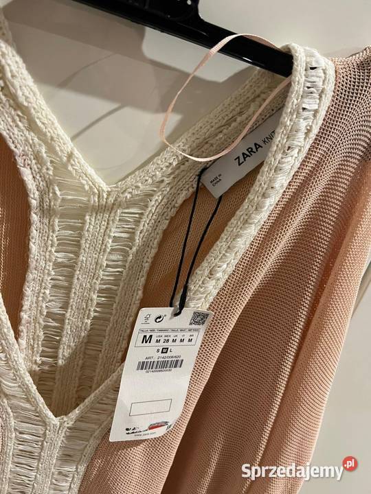 Nowa elegancka bluzka w naturalnym kolorze Zara Rozmiar 38(M) Bluzki i koszule pomorskie Gdańsk