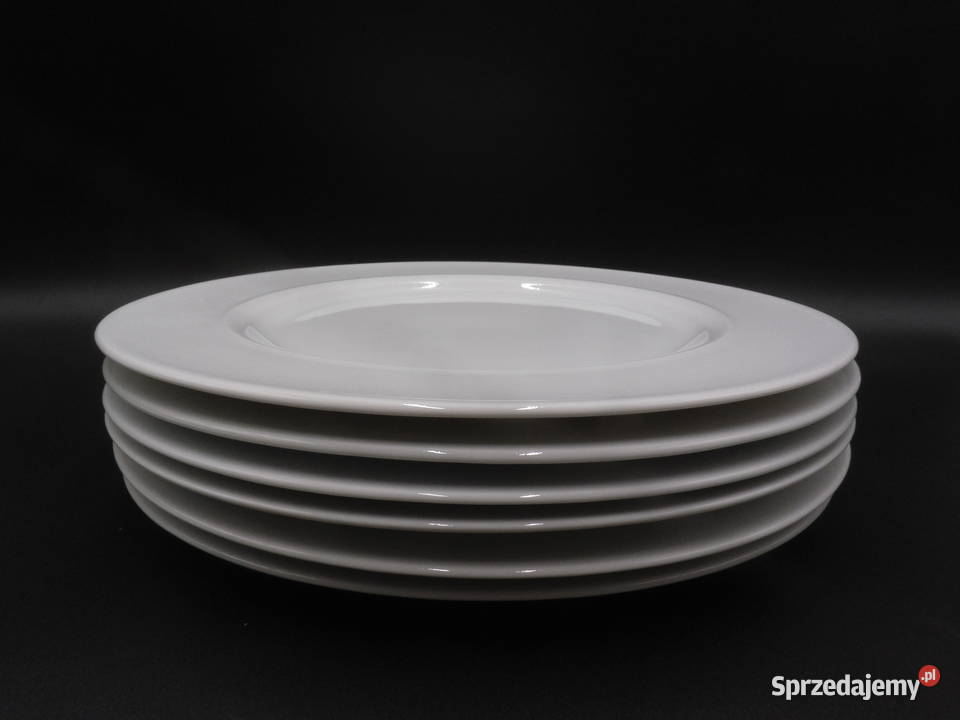 Porcelanowe talerze płytkie obiadowe 6 wielkopolskie Raszków