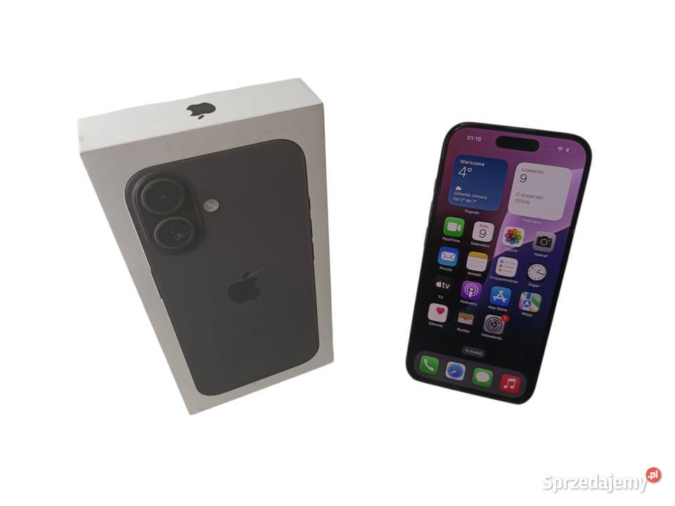 Smartfon APPLE iPhone 16 8256GB Katowice