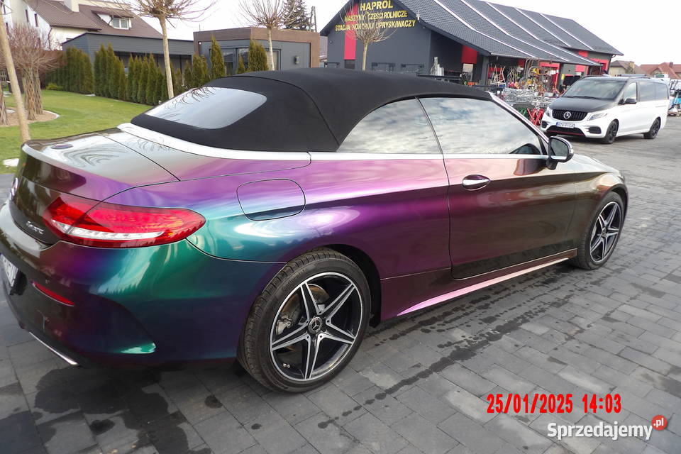 Mercedes C300 CABRIO Stan idealny Brązowe skóry Zambrów