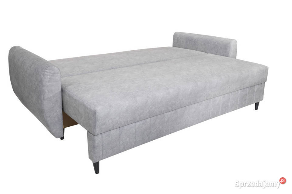 Kanapa Tapicerowana Jasnoszara Jadzia 225cm