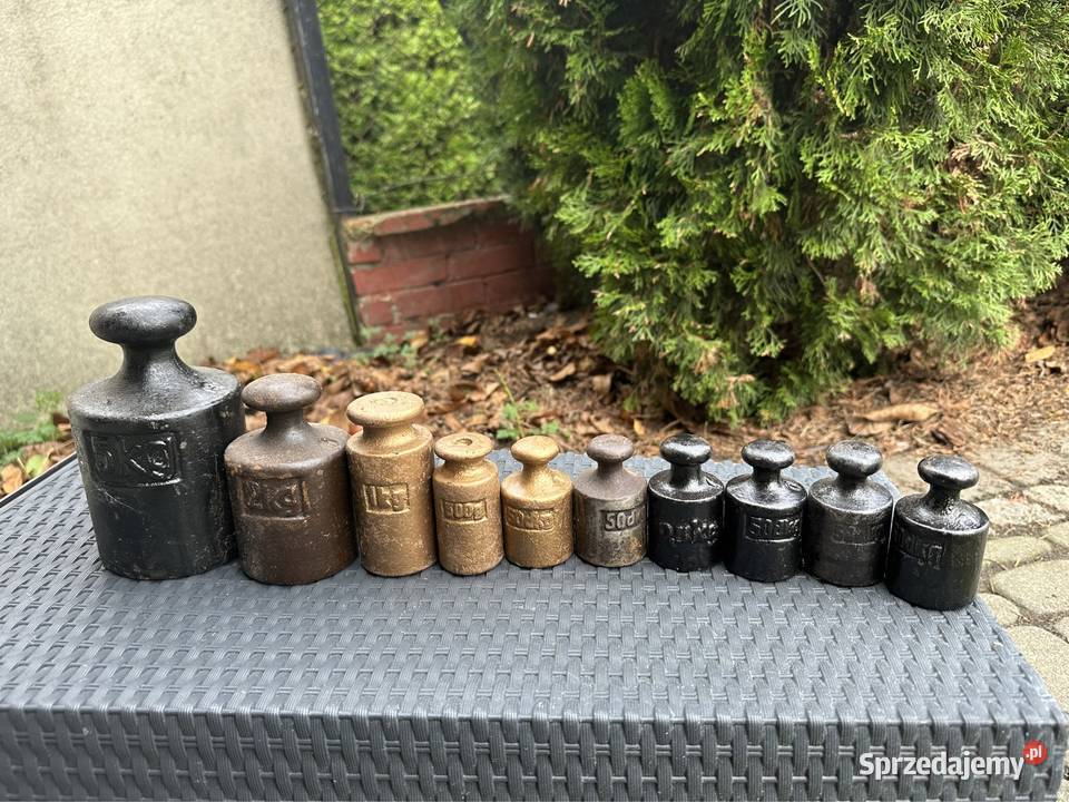 Stare odważniki duży wybór mazowieckie Siedlce