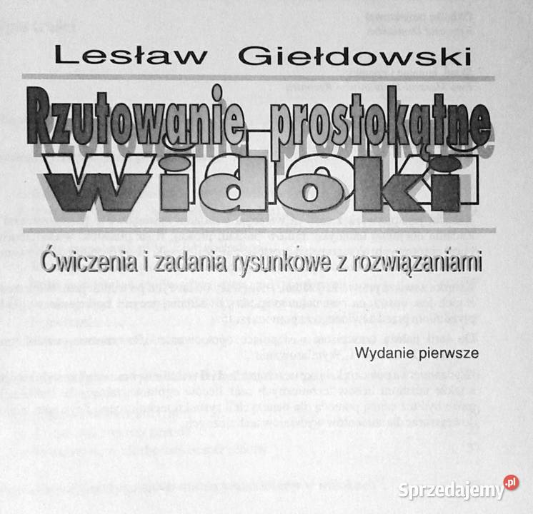 Rzutowanie prostokątne Widoki Lesław Giełdowski Pozostałe Chełm