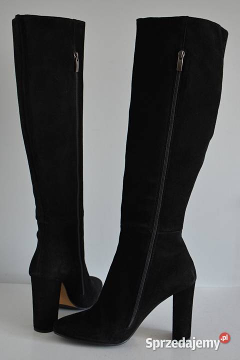 ELEGANCKIE ZAMSZOWE kozaki Bruno Premi na Białystok