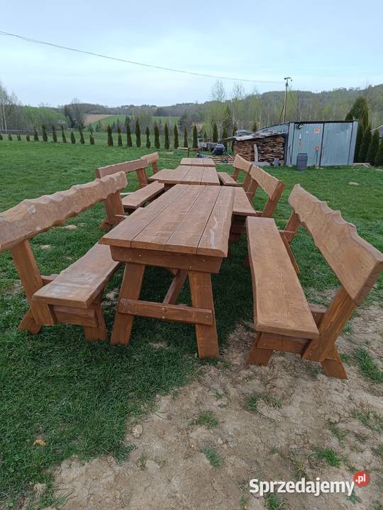 Sprzedam komplet lawek drewno