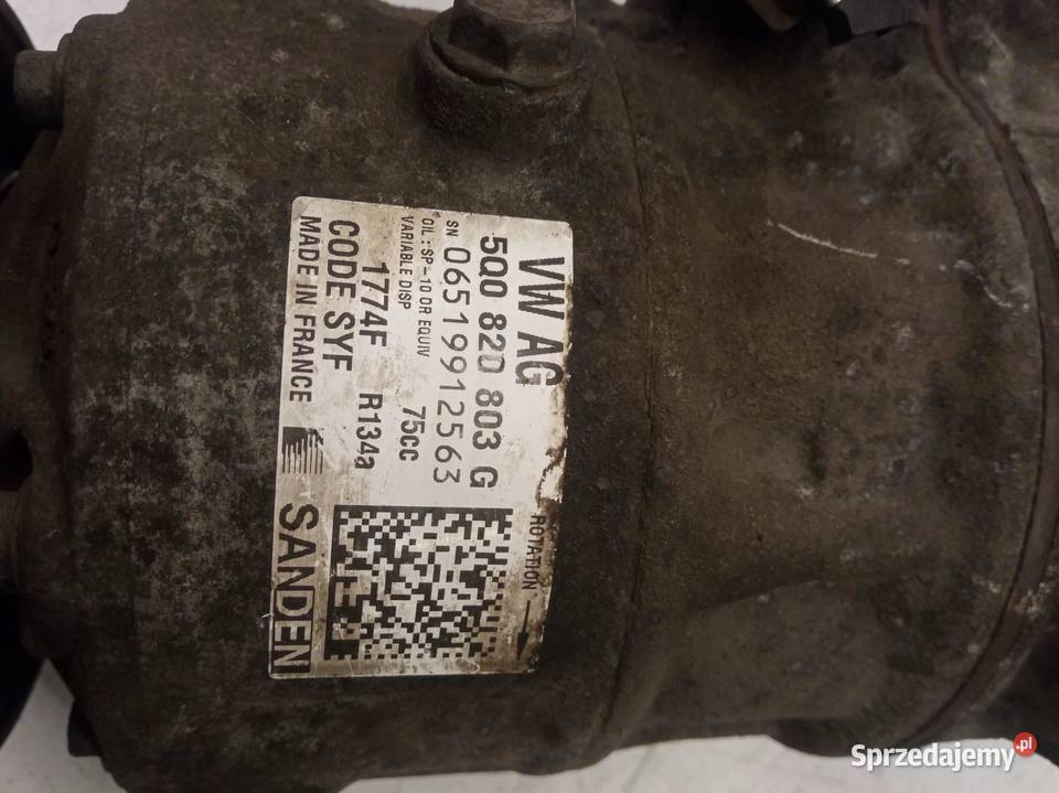 SPRĘŻARKA KLIMATYZACJI 5Q0820803G 12 TSI Skoda osobowe