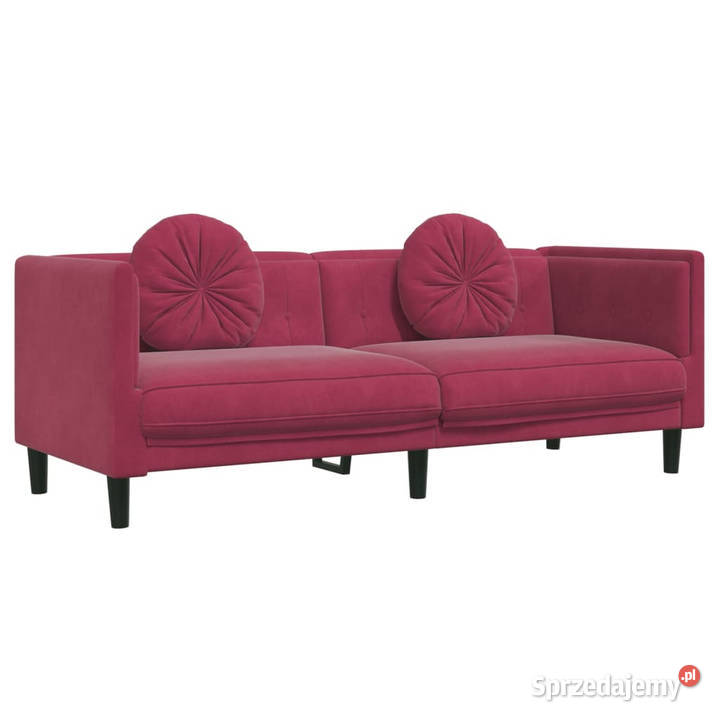 Sofa 3osobowa z poduszkami winna czerwień Warszawa sprzedam