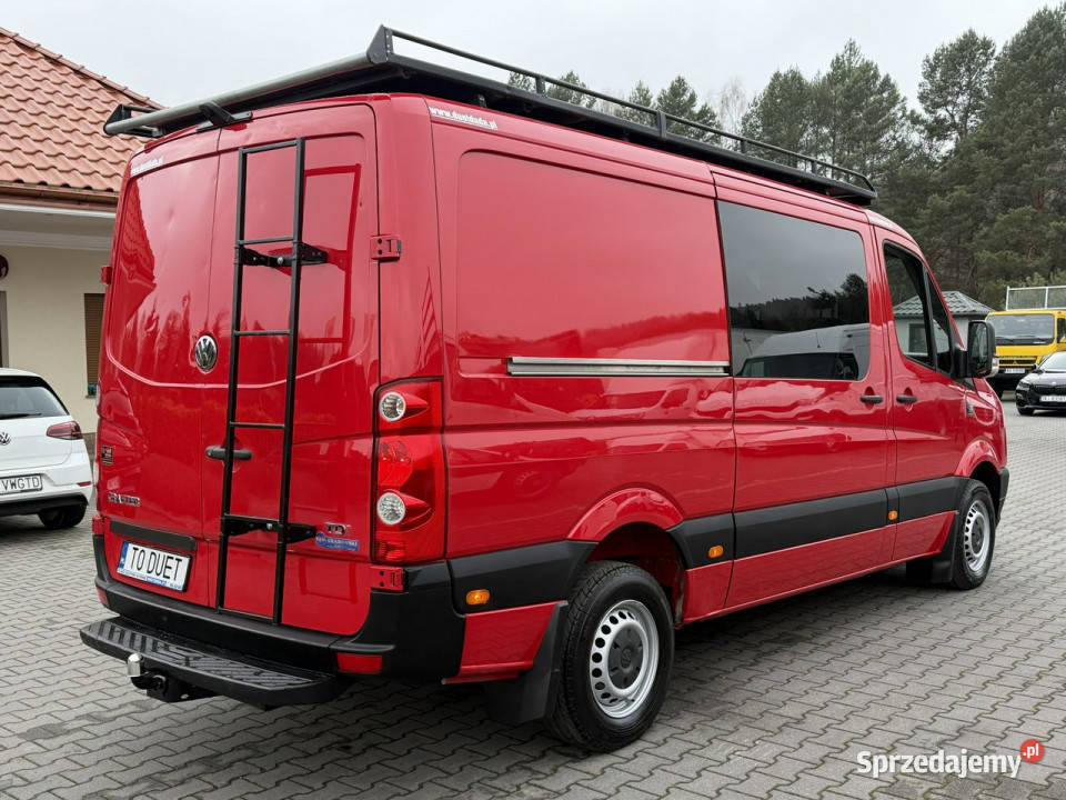 Volkswagen Crafter Brygadówka Doka 6 osób L2H1 diesel Widełki