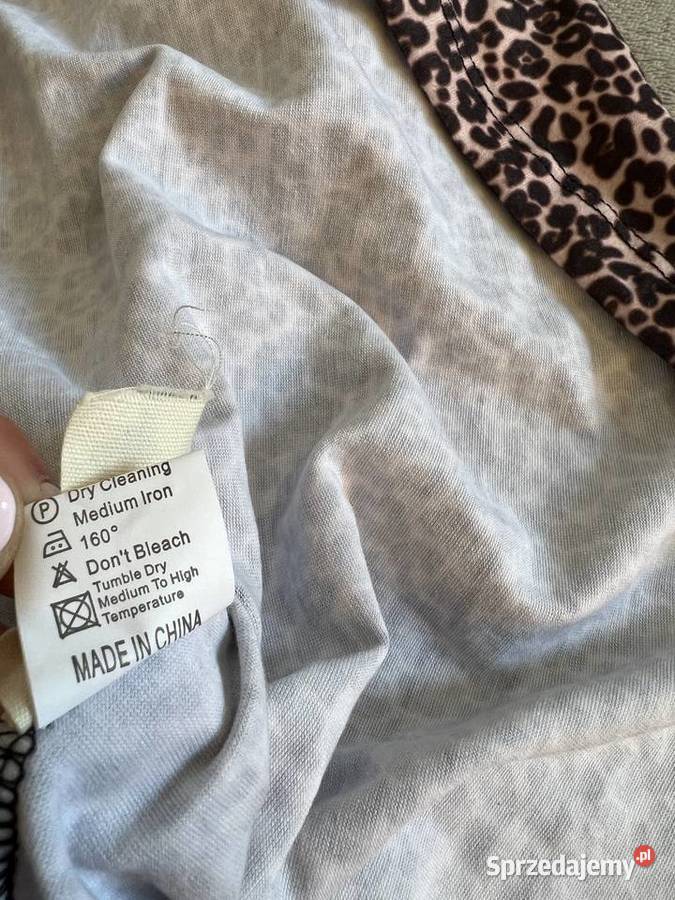 Bluzka koszulka top bez rękawów bezrękawnik w brązowy/beżowy Jasło