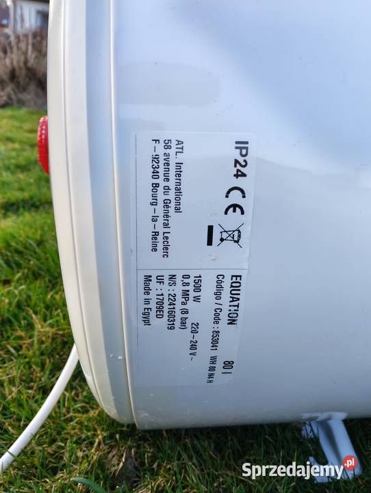 Boiler podgrzewacz poziomy 80l 1500w Gryfów Śląski