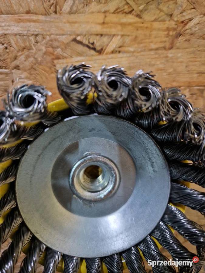 Szczotka druciana czołowa 125mm stalowy drut Głogowa sprzedam