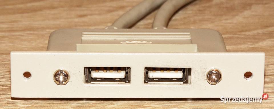 Zaślepka do obudowy z 2 gniazdami USB A i Gliwice sprzedam
