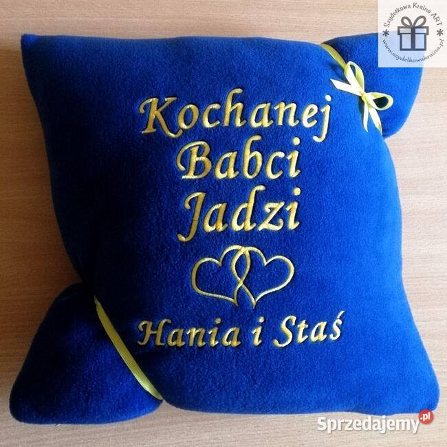 Prezent BABCI dzień DZIADKA poduszka z napisem sprzedam