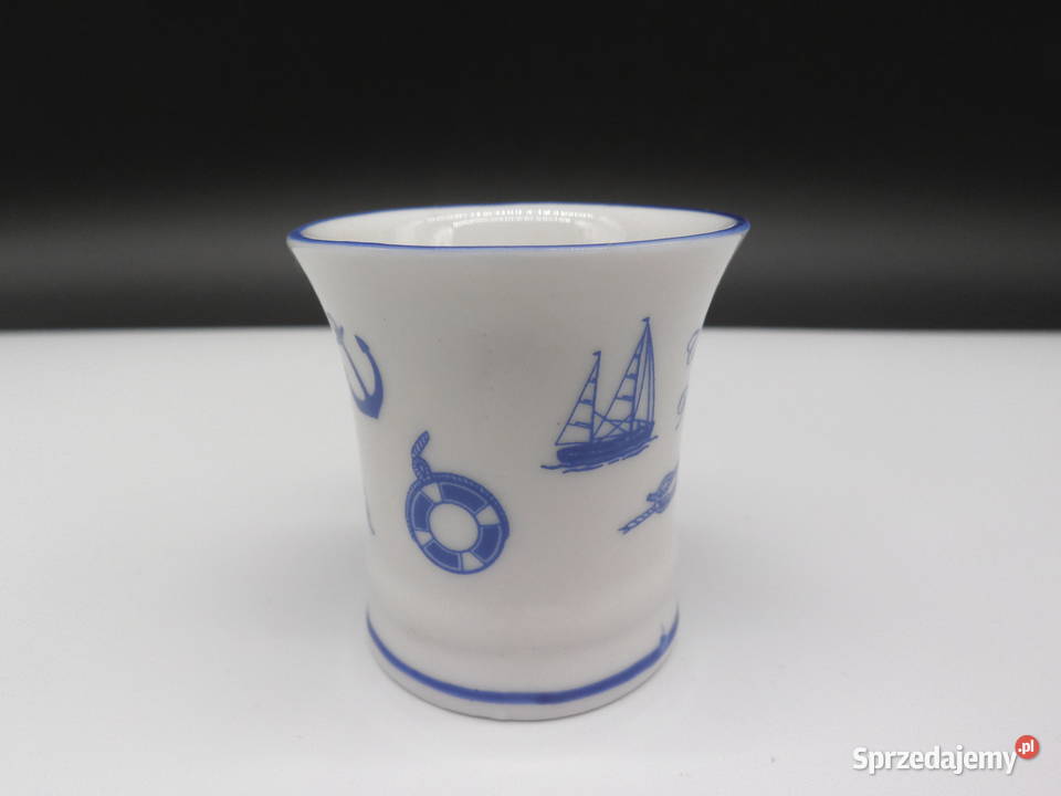 Marynarski Porcelanowy Kieliszek do Szotów Raszków