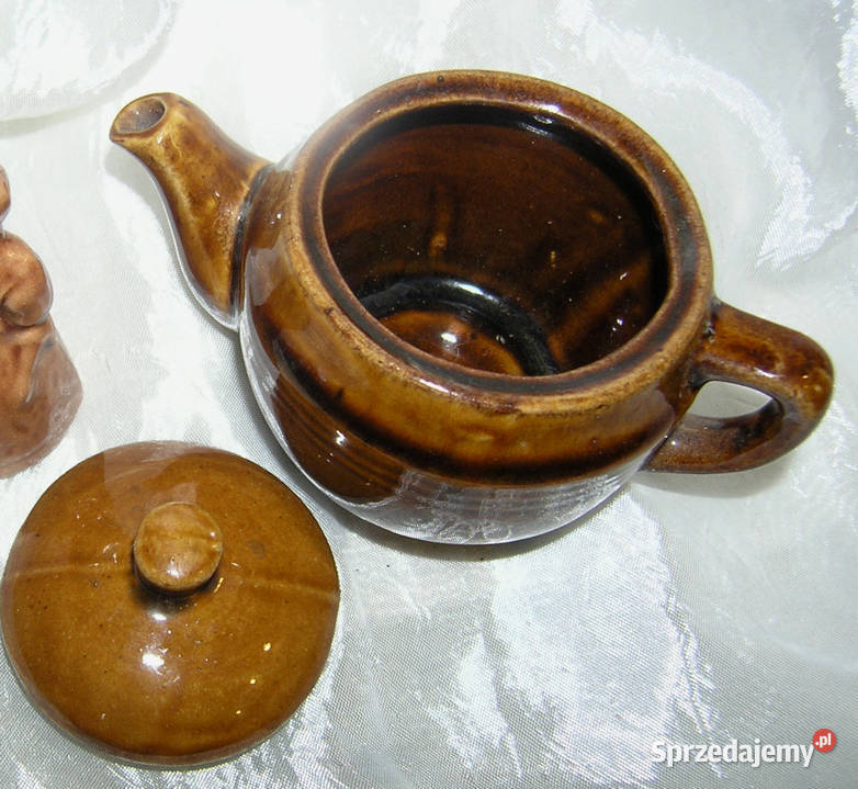 imbryczek ceramiczny do parzenia herbaty PRL Bartków
