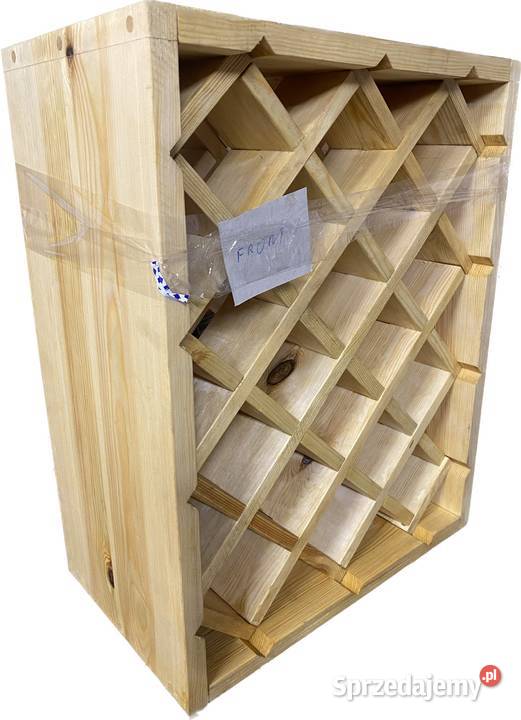 Regał na wino 65x45 18 butelek stojący wiszący Chełmża