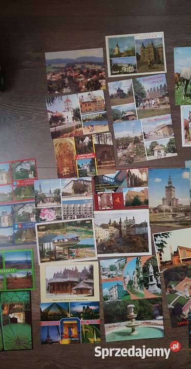 Stare kartki pocztowe miasta i konie małopolskie Kraków