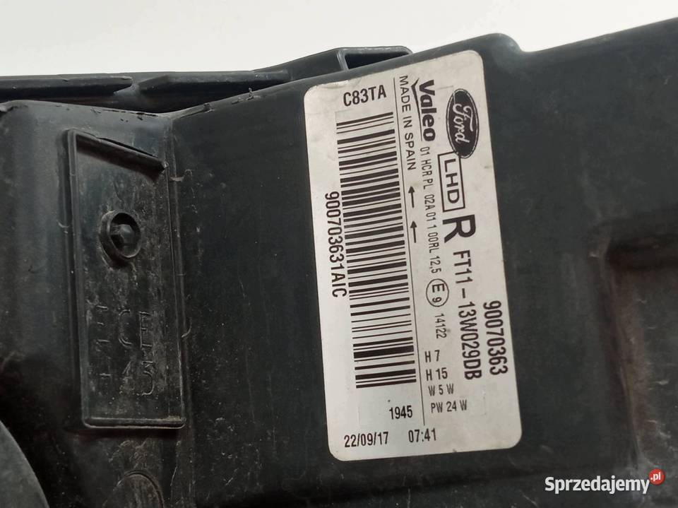 LAMPA PRZÓD PRAWA EU 90070363 Ford Transit sprzedam