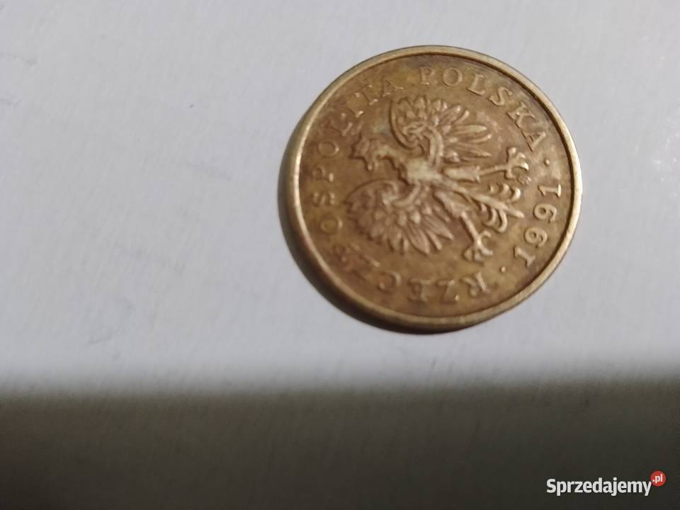 Moneta 5gr groszy z 1991 roku 1 Kolekcje Świdnik sprzedam