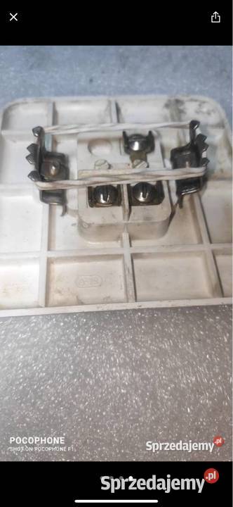 Włącznik Retro podwójny biały typ A 19 śląskie Gliwice