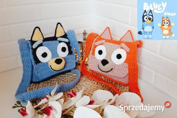 Szydełkowa torba dziecięca Bluey z Rodziną małopolskie Kraków