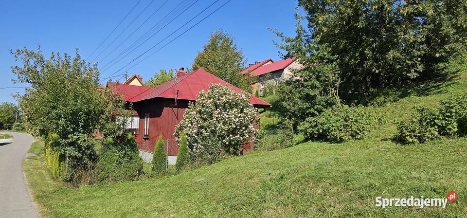 Drewniany dom z budynkiem gospodarczym Liczba pokoi 2 Jodłowa