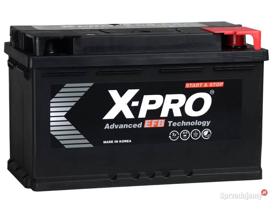 Akumulator XPRO EFB 70Ah 650A EN Prawy Plus Układ elektryczny