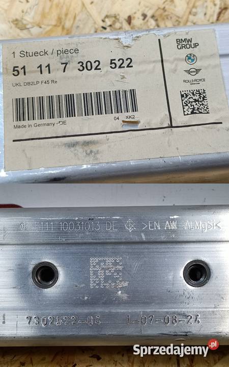 BMW X2 F39 2 F46 GRAN TOURER LCI STREFA ZGNIOTU