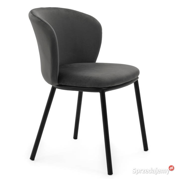 Szare Krzesło Tapicerowane Bari Wysyłka 24H Tarchały Małe sprzedam