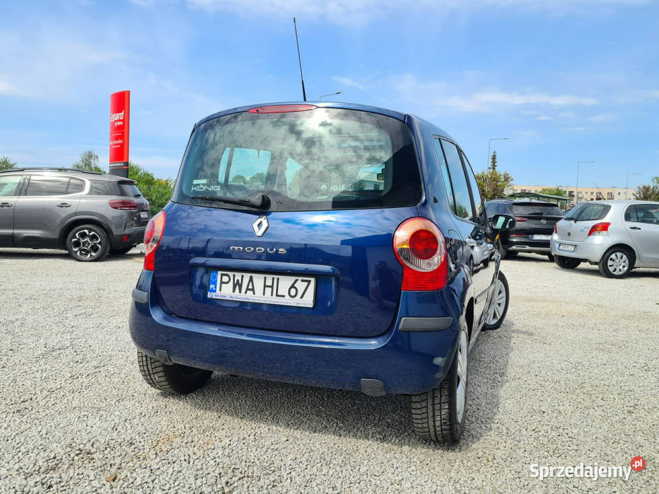 Renault Modus Szyberdach Klimatyzacja Halogeny wielofunkcyjna kierownica Wągrowiec