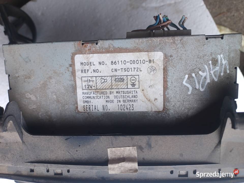 Panel Sterowania Klimatyzacji Toyota Yaris Wisznice sprzedam